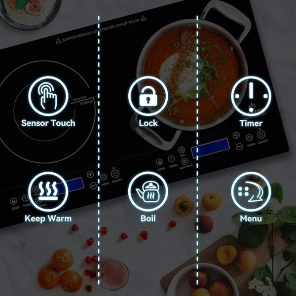 Duxtop LCD 1800W Portable Induction Cooktop